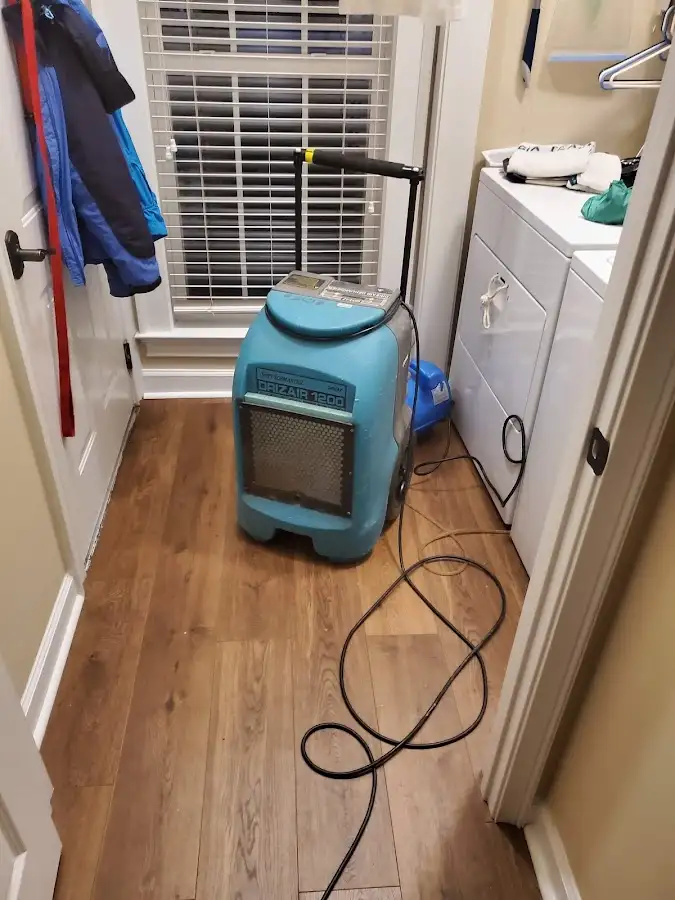 Commercial dehumidifier deployed for Flood Damage Cleanup in Wilbraham